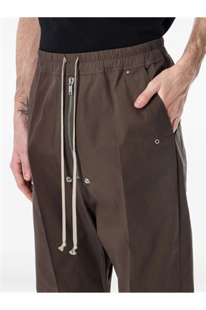 Brown Bela drawstring trousers RICK OWENS | RU01F2361TE78